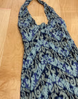 BLUE PATTERN CABI DRESS SMALL