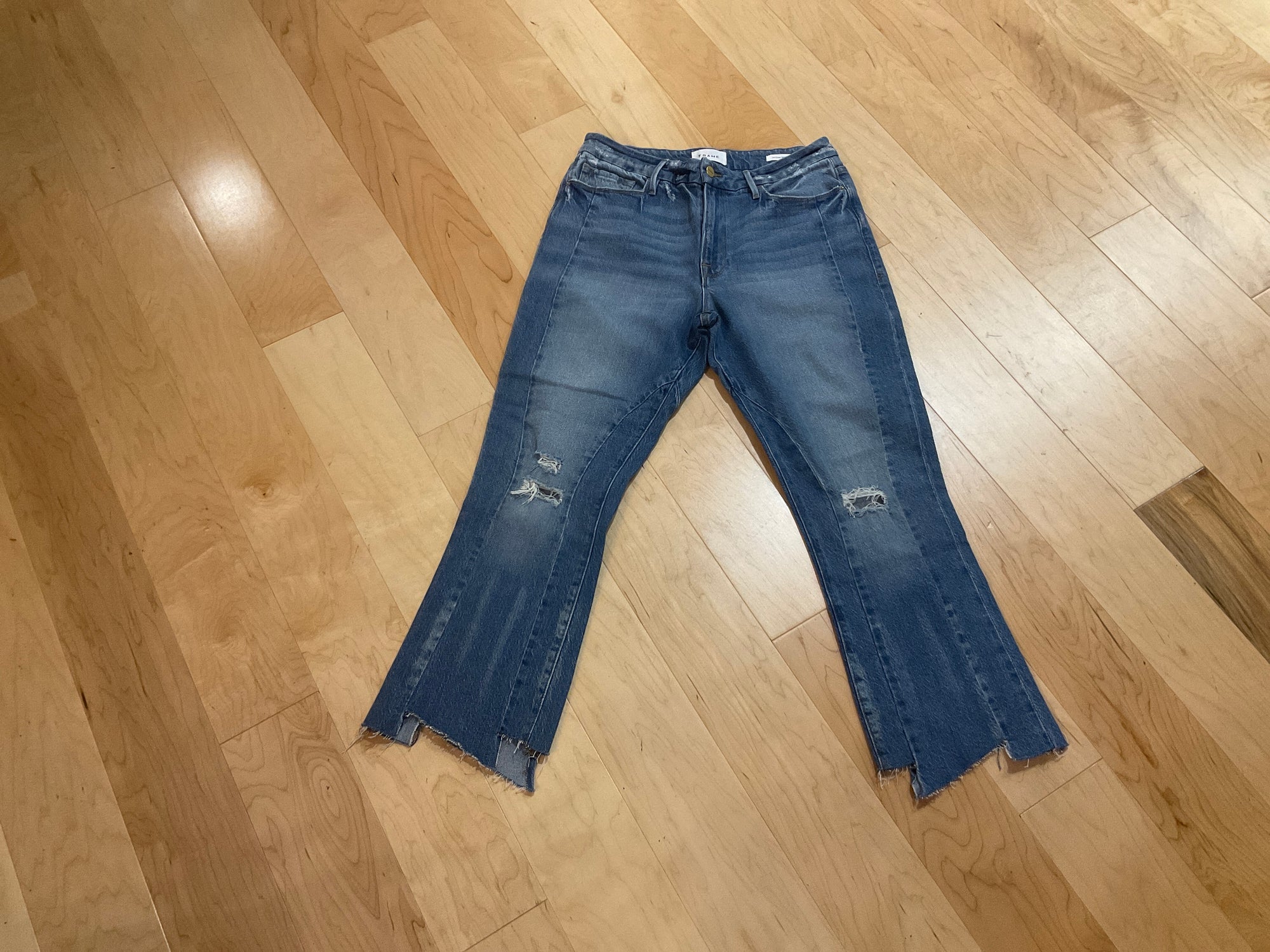 LIGHT WASH FRAME LONG SLEEVE SHIRT 10