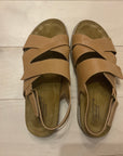 BROWN COMFORTIVA SANDAL 9.5