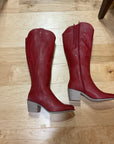 RED PIERRE DUMAS BOOTS 7.5