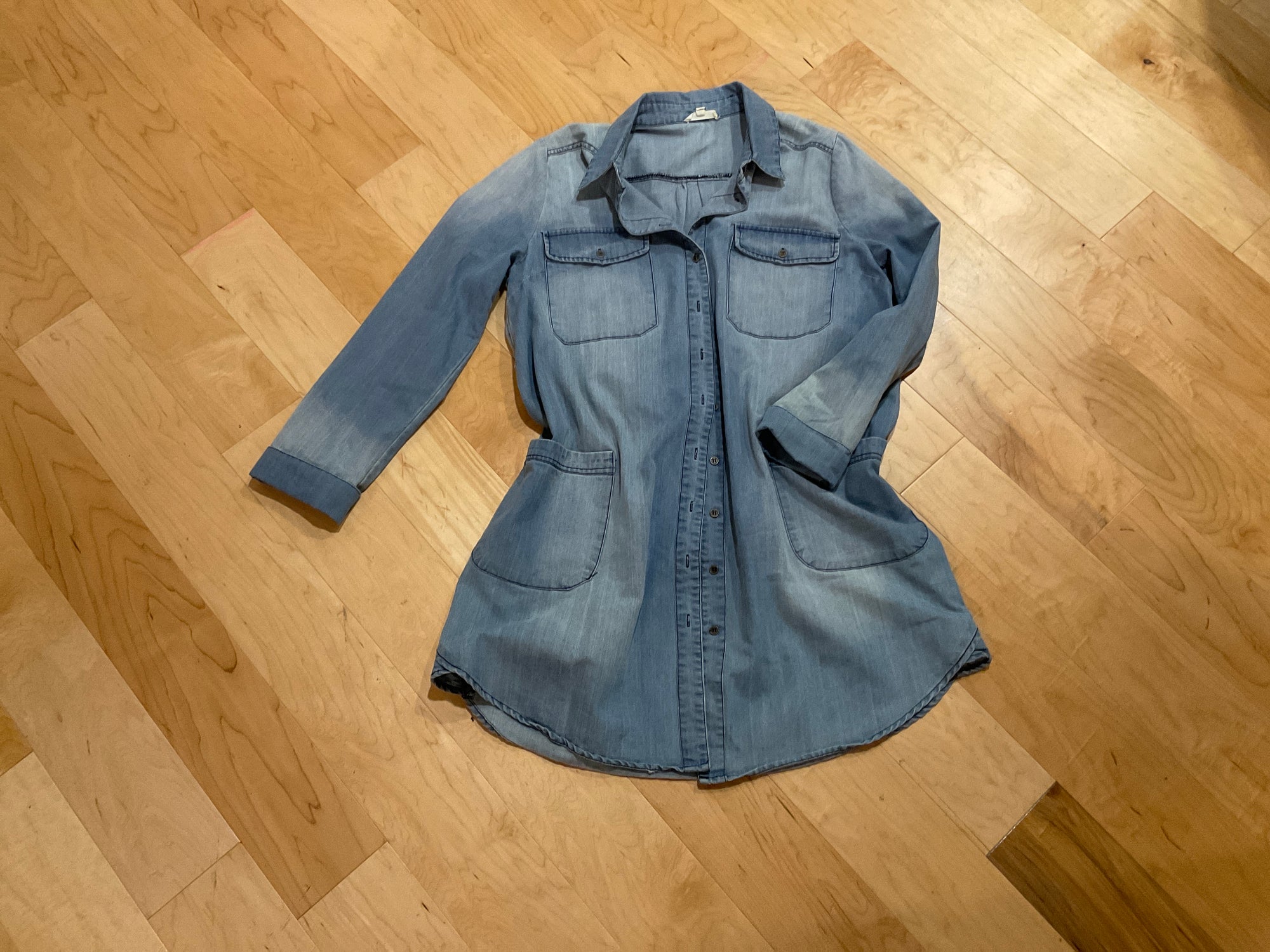 DENIM EASEL LONG SLEEVE SHIRT L