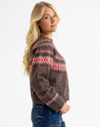 Downeast - Fair Weather Geometric Print Sweater