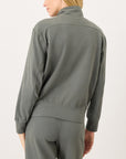 Pact - CloudKnit Half Zip - Castor Green