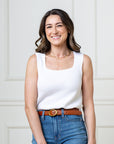 Hope & Henry - Organic Scoop Neck Sweater Tank