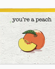 Artsy Em - You're A Peach - Plantable Card