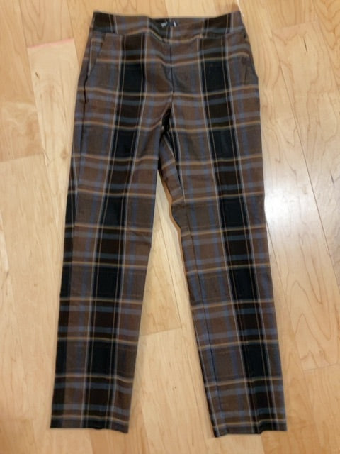 BROWN PLAID UP! PANTS 8