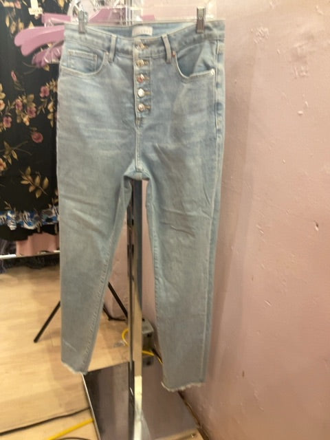 LIGHT WASH LOFT CURVY SKINNY JEANS 10