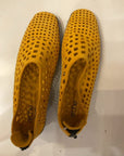 MUSTARD ARCHE CUTOUT FLATS 40