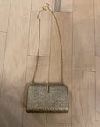 GOLD UNKNOWN RATTAN CLUTCH