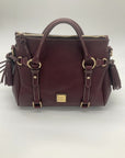 BURGUNDY DOONEY & BOURKE SATCHEL