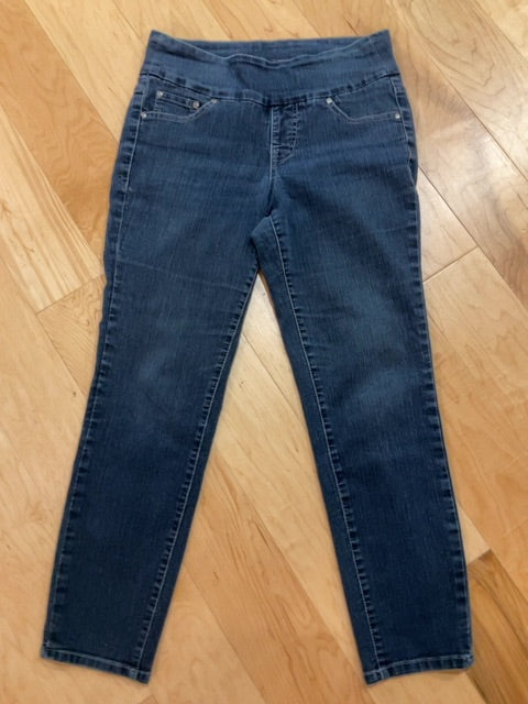 DARK DENIM JAG SKINNY JEANS 8