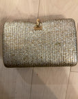 GOLD UNKNOWN RATTAN CLUTCH