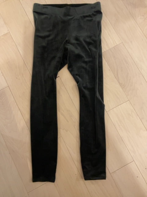 BLACK PURE JILL VELVET LEGGINGS M