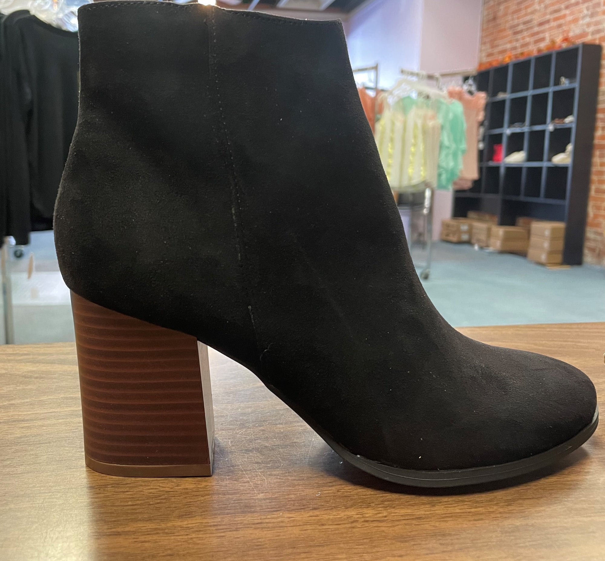 Suede Ankle Bootie