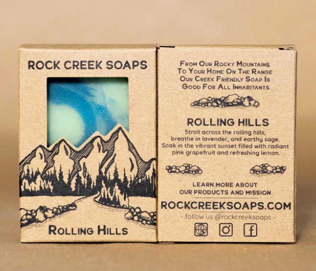 Rock Creek Soaps - Rolling Hills - Vegan Bar Soap