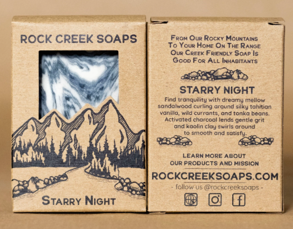 Rock Creek Soaps - Starry Night - Vegan Bar Soap