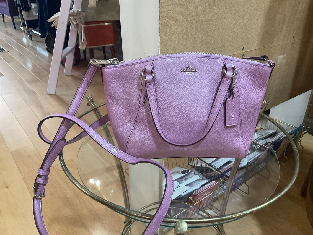 {{ClientCode}} LAVENDER COACH CROSSBODY MINI SATCHEL