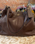 {{Client Code}} BROWN COACH LEATHER SHOULDER BAG