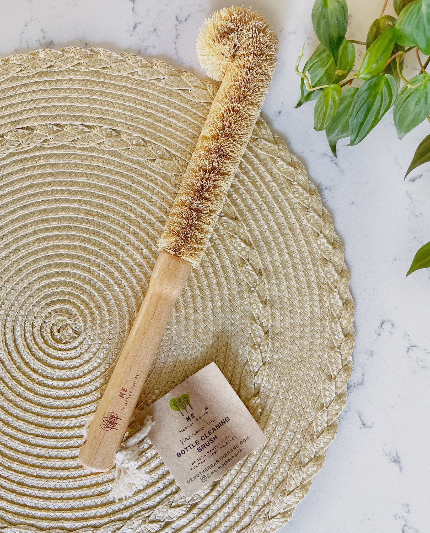 Me Mother Earth Coconut Bottle Cleaning Brush - Thumbnail 2