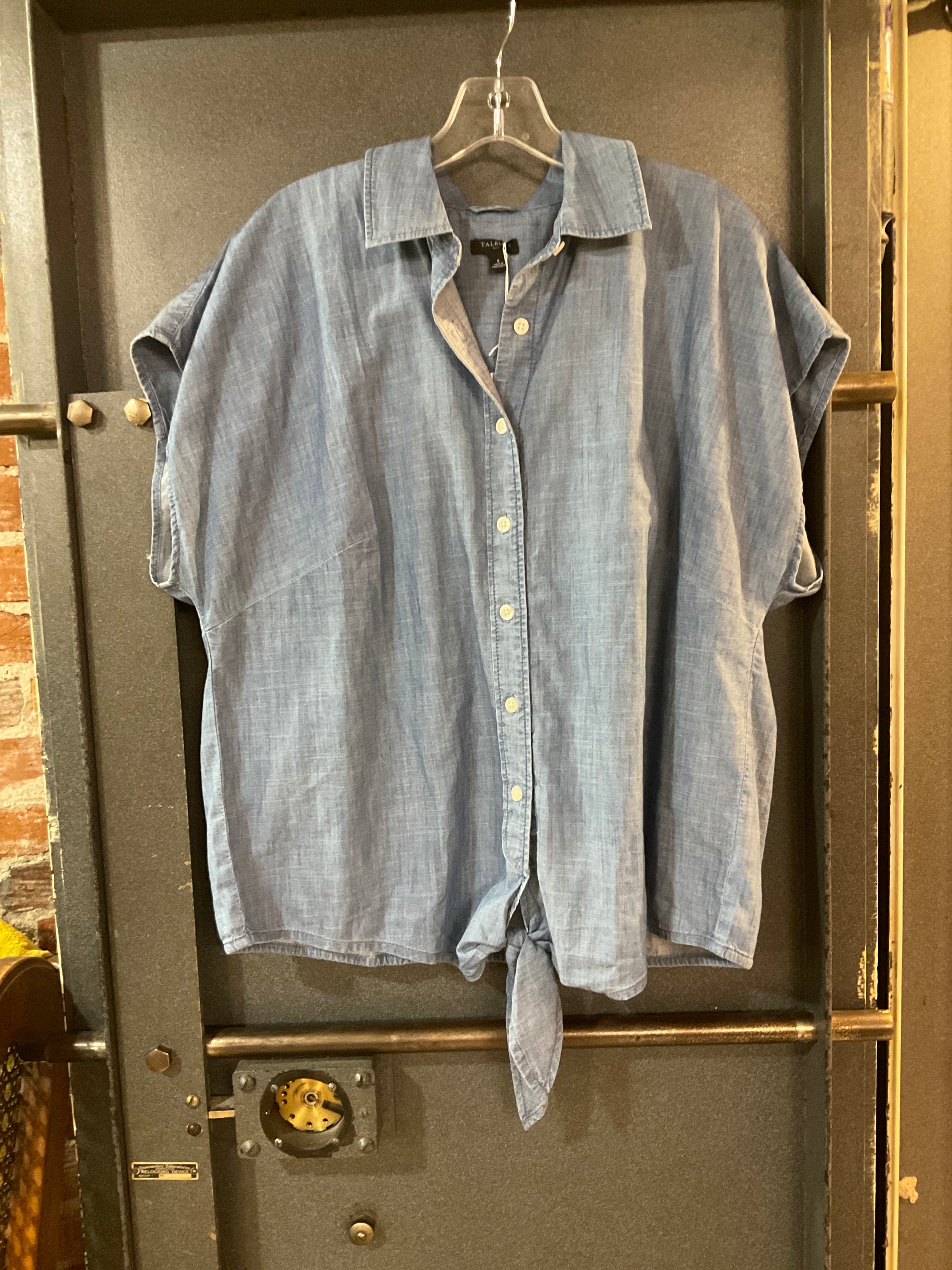 DENIM TALBOTS SHORT SLEEVE SHIRT 1XL