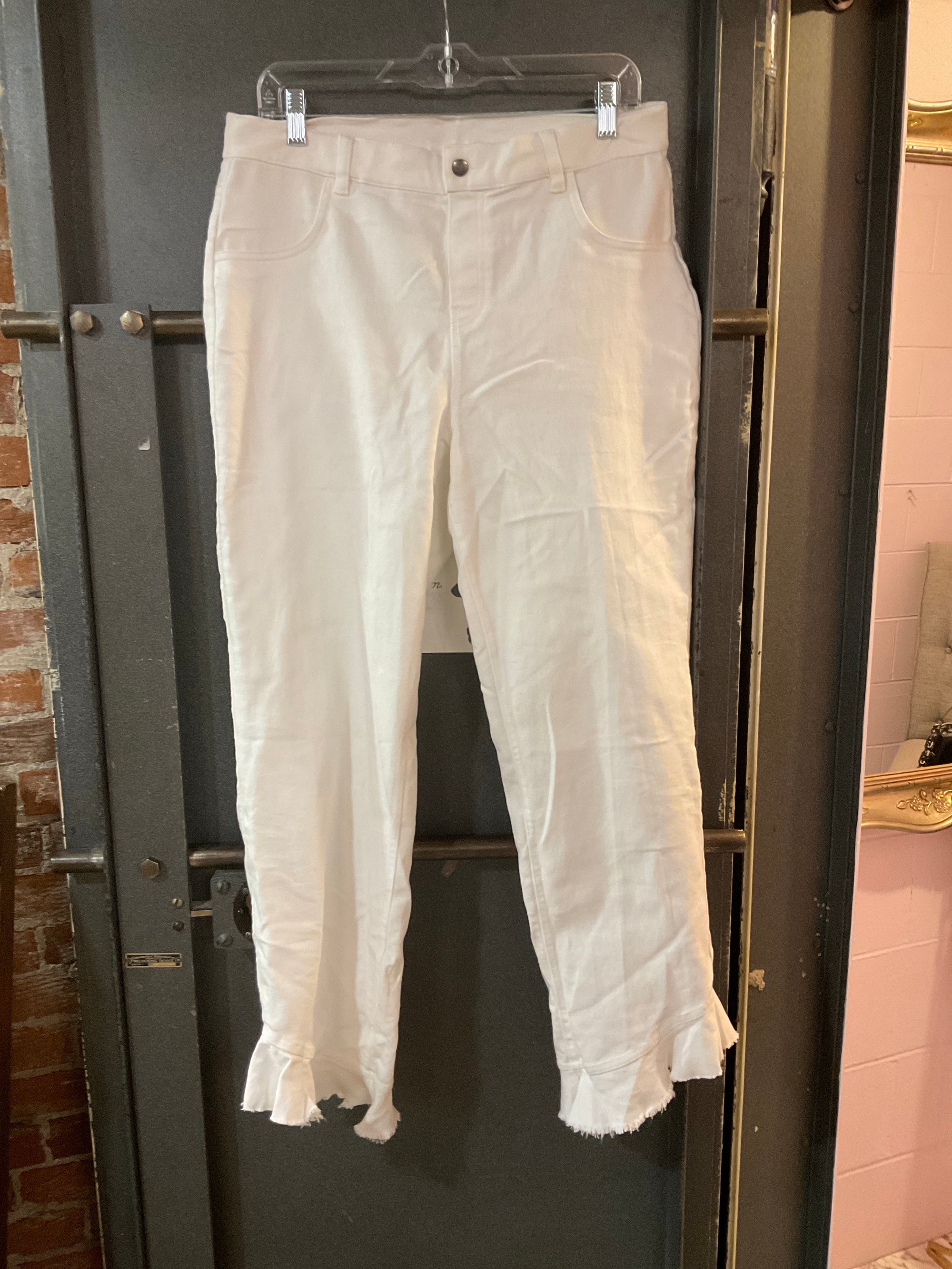 WHITE HUE PANTS L