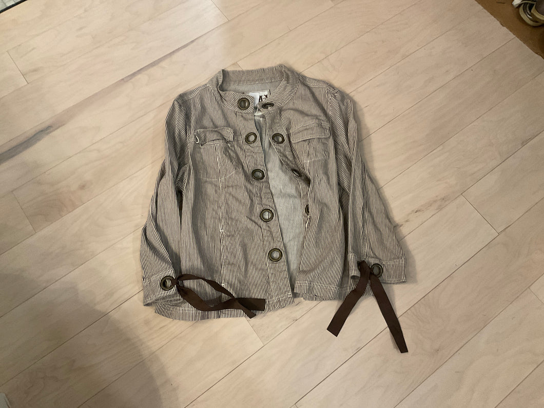 {{ClientCode}} STRIPPED BROWN AMI JACKET, XL