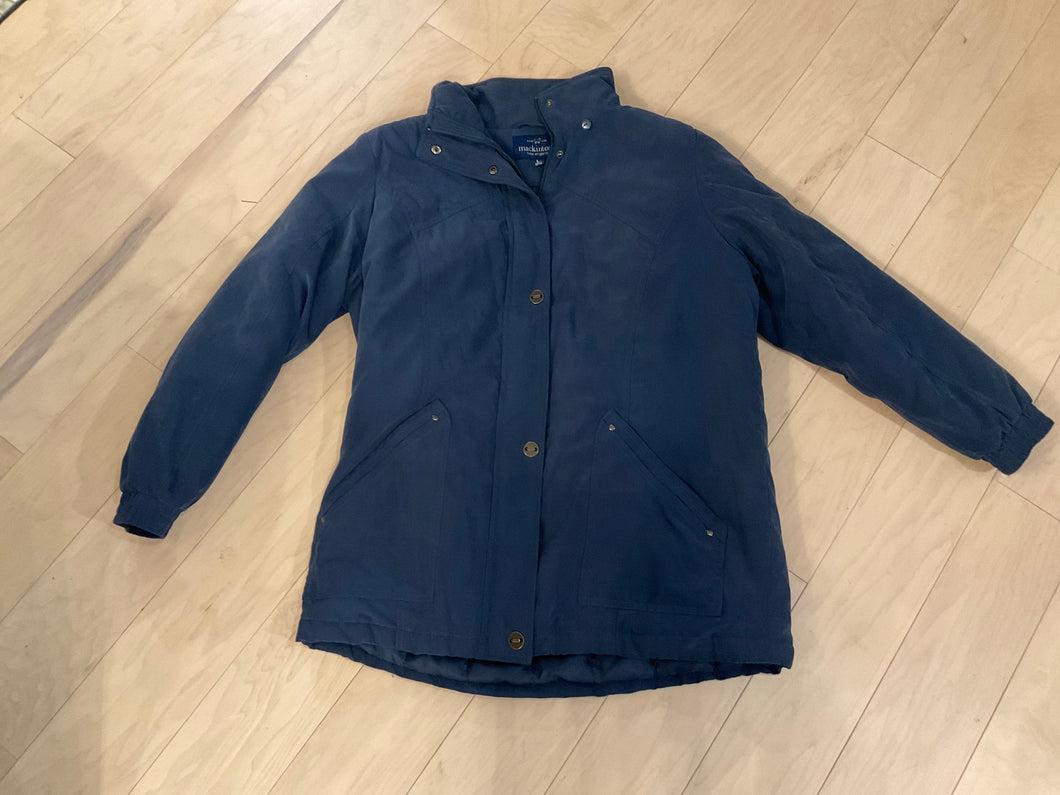 {{ClientCode}} BLUE MACKINTOSH JACKET, LARGE