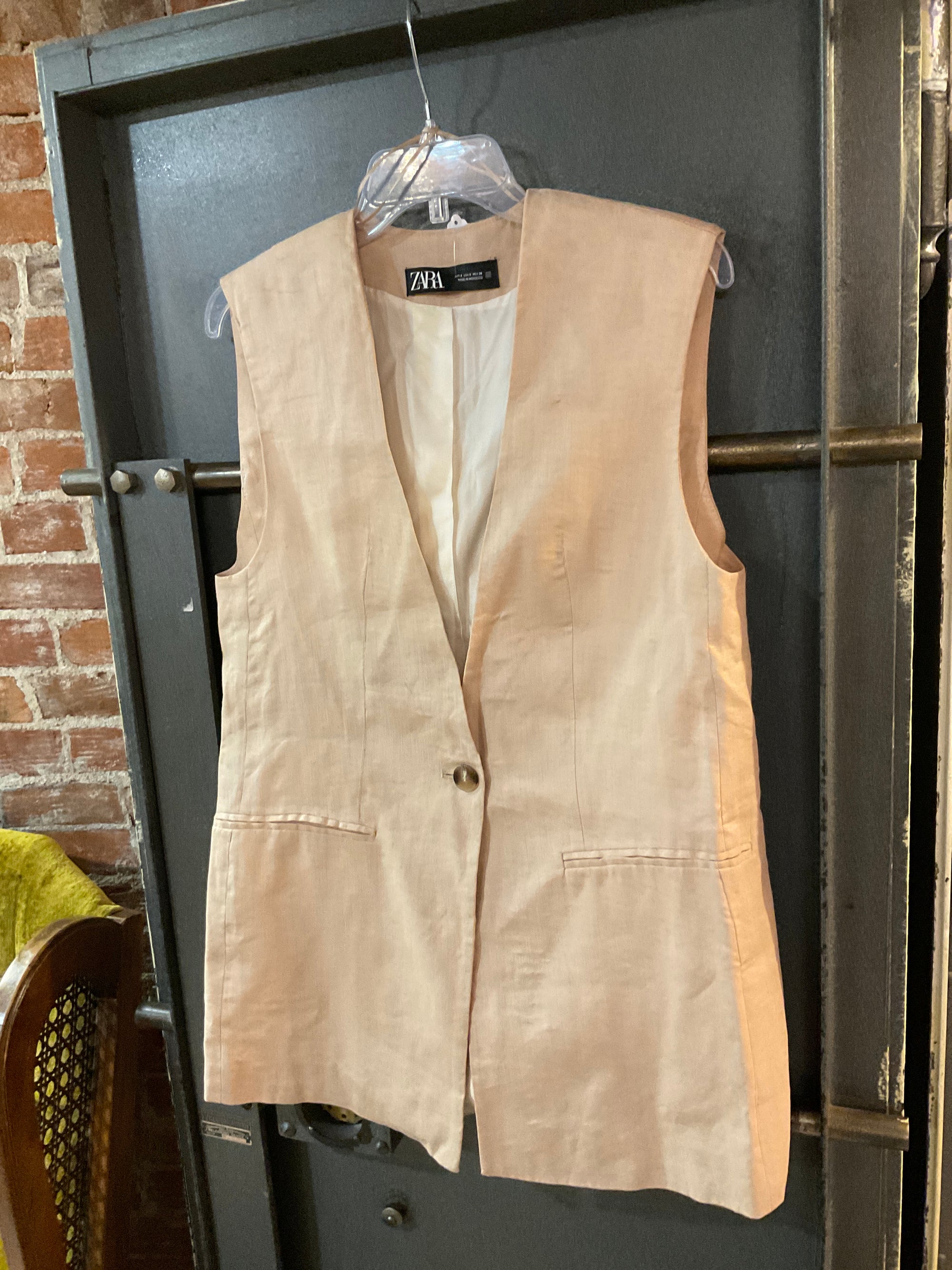TAN ZARA VEST S