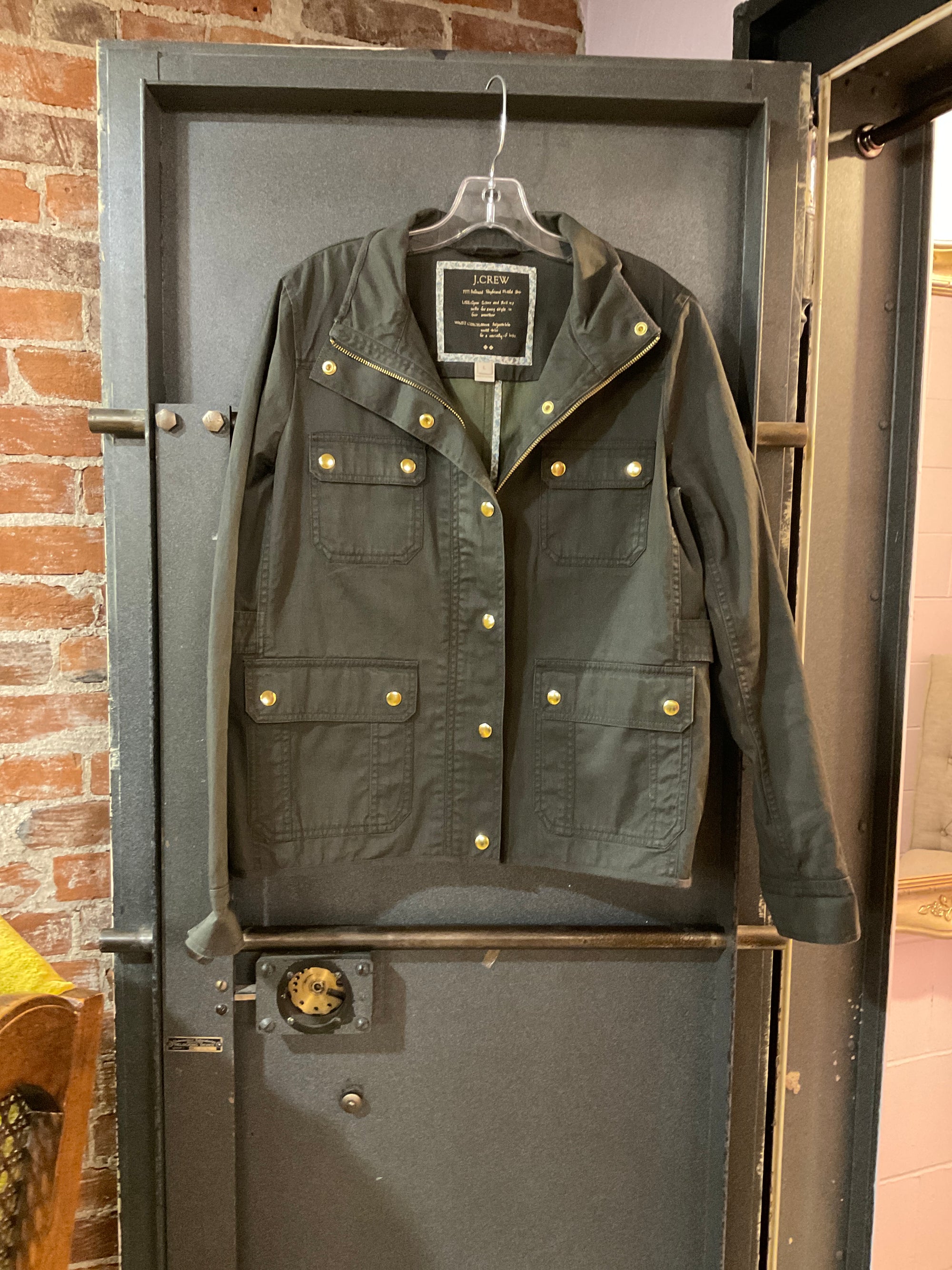 OLIVE J. CREW JACKET L