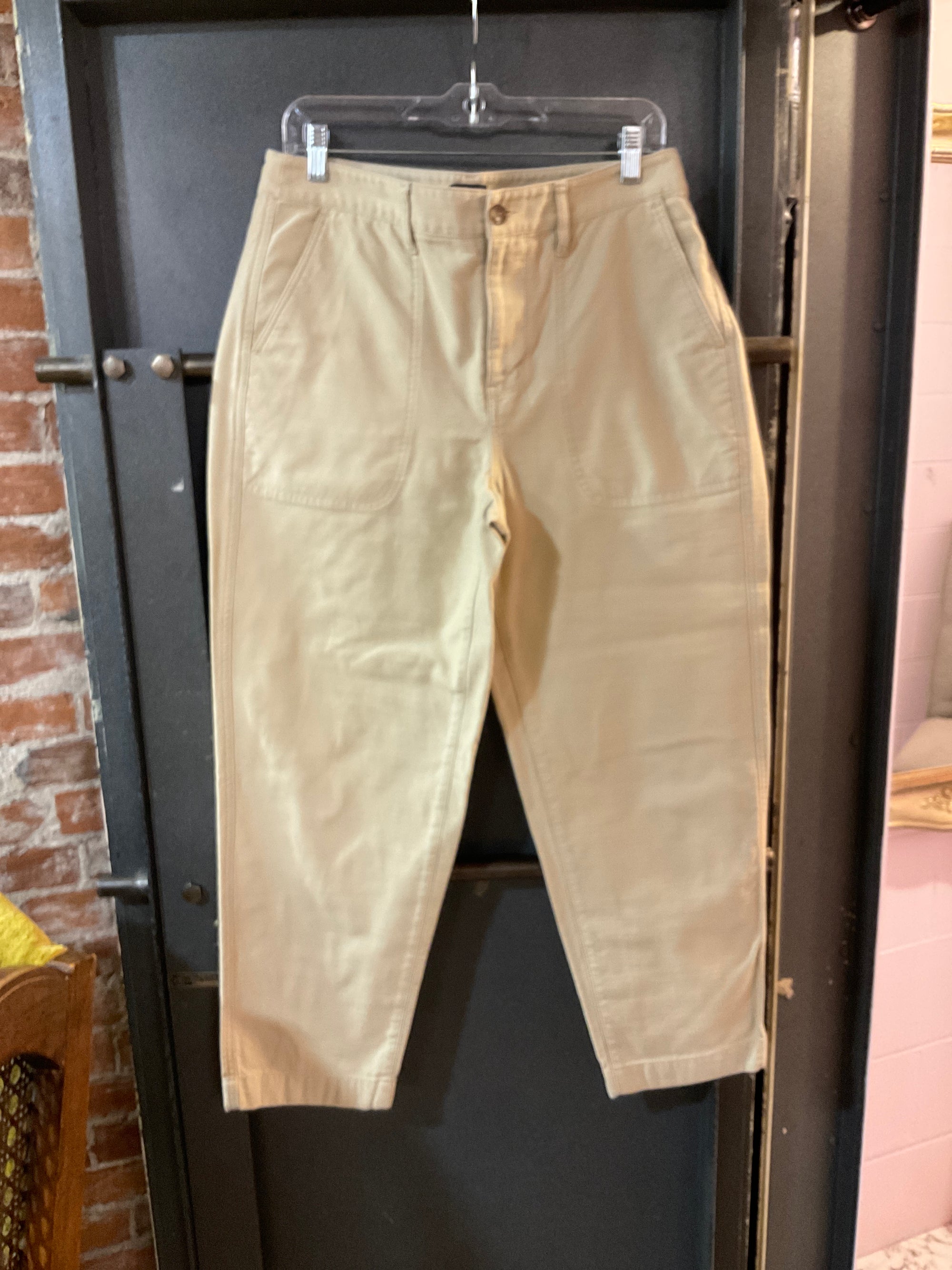BROWN J CREW PANTS 10