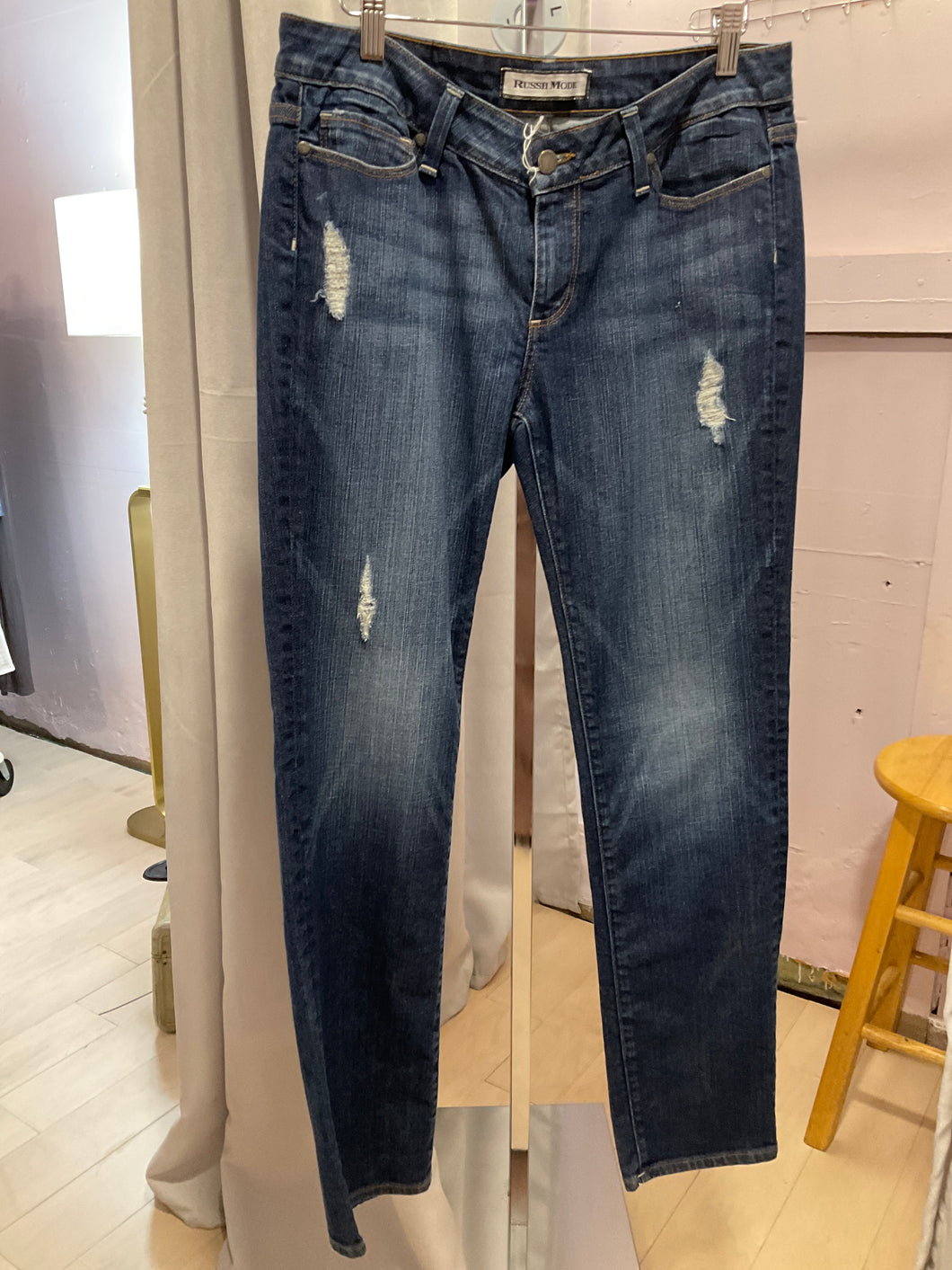 {{Client Code}} Blue w holes Russh Mode Denim Jean, 28