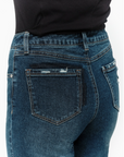1822 Denim - 29" Raw Hem Wide Leg Crop Jean