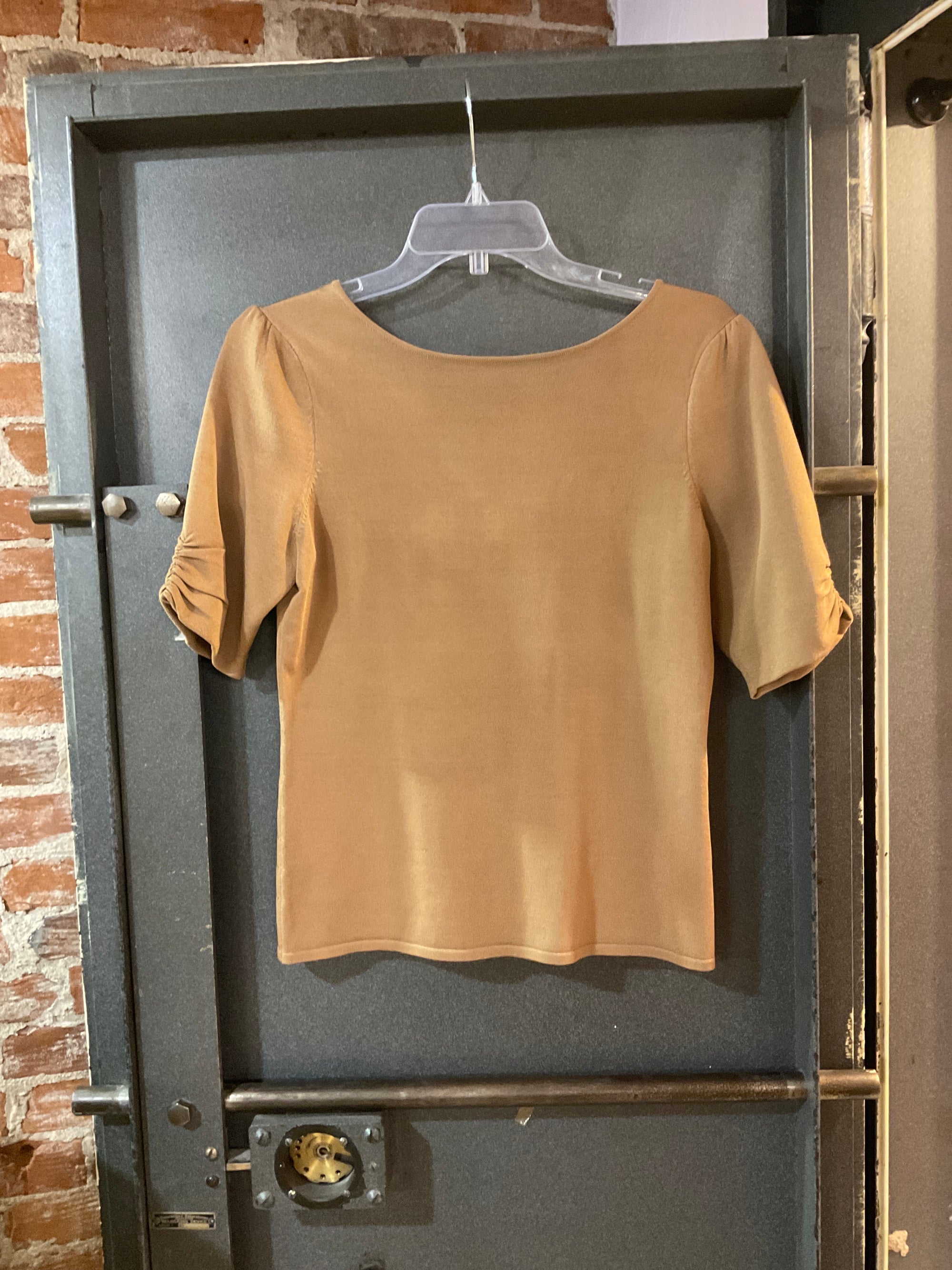 BROWN PER SE SHORT SLEEVE SHIRT MED