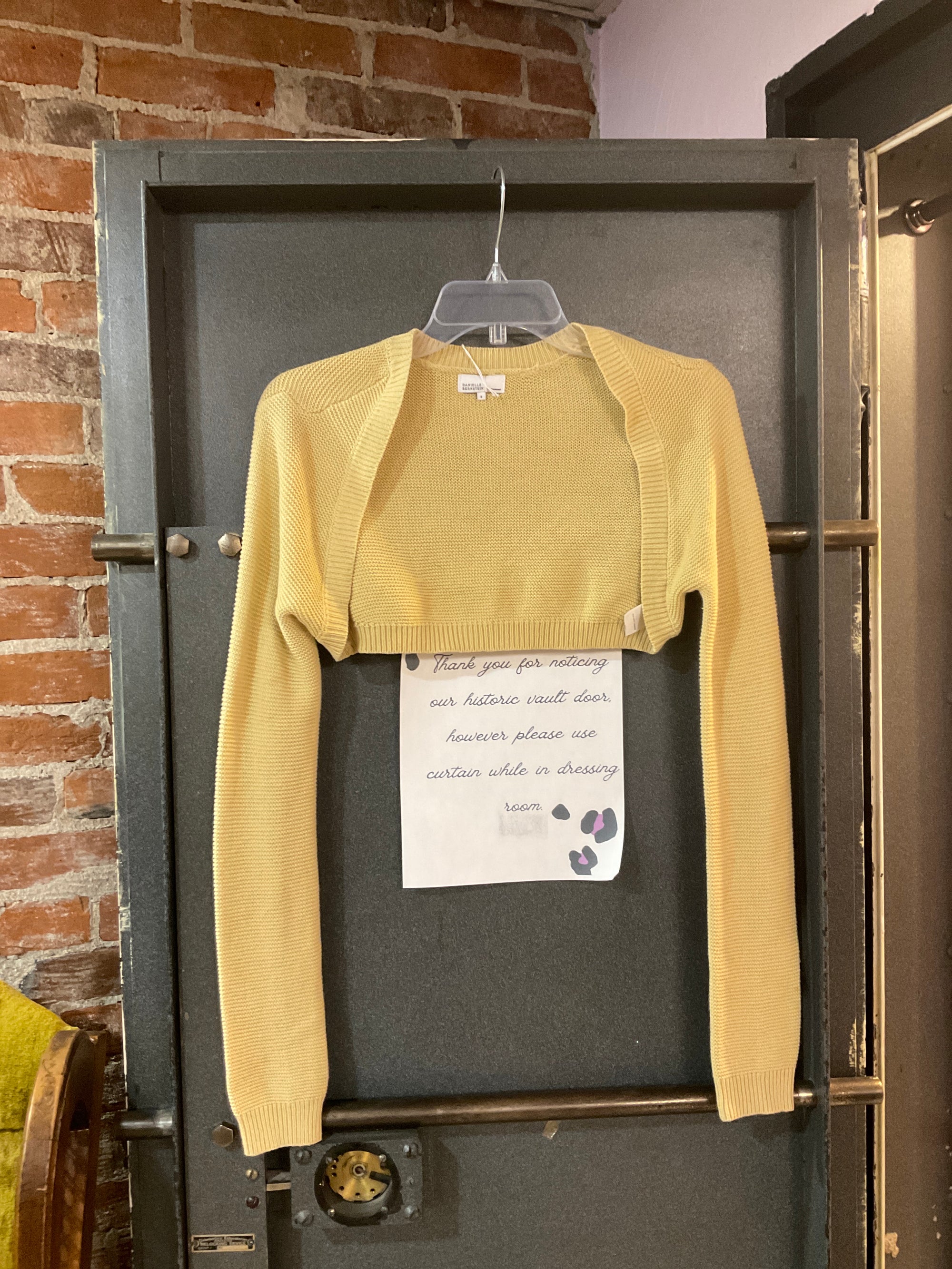 Gold Danielle Bernstein CARDIGAN S
