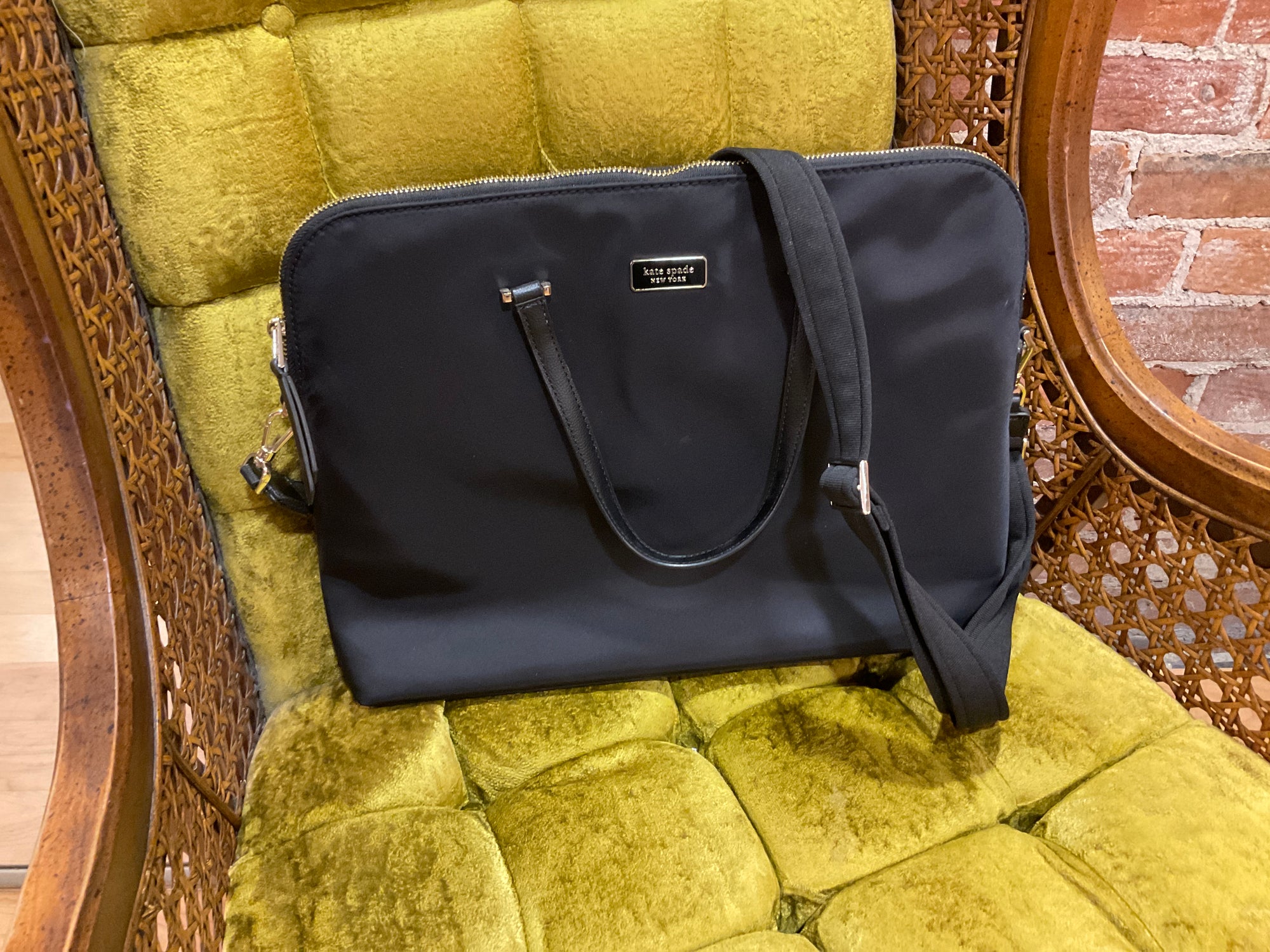 BLACK Kate Spade LAPTOP BAG