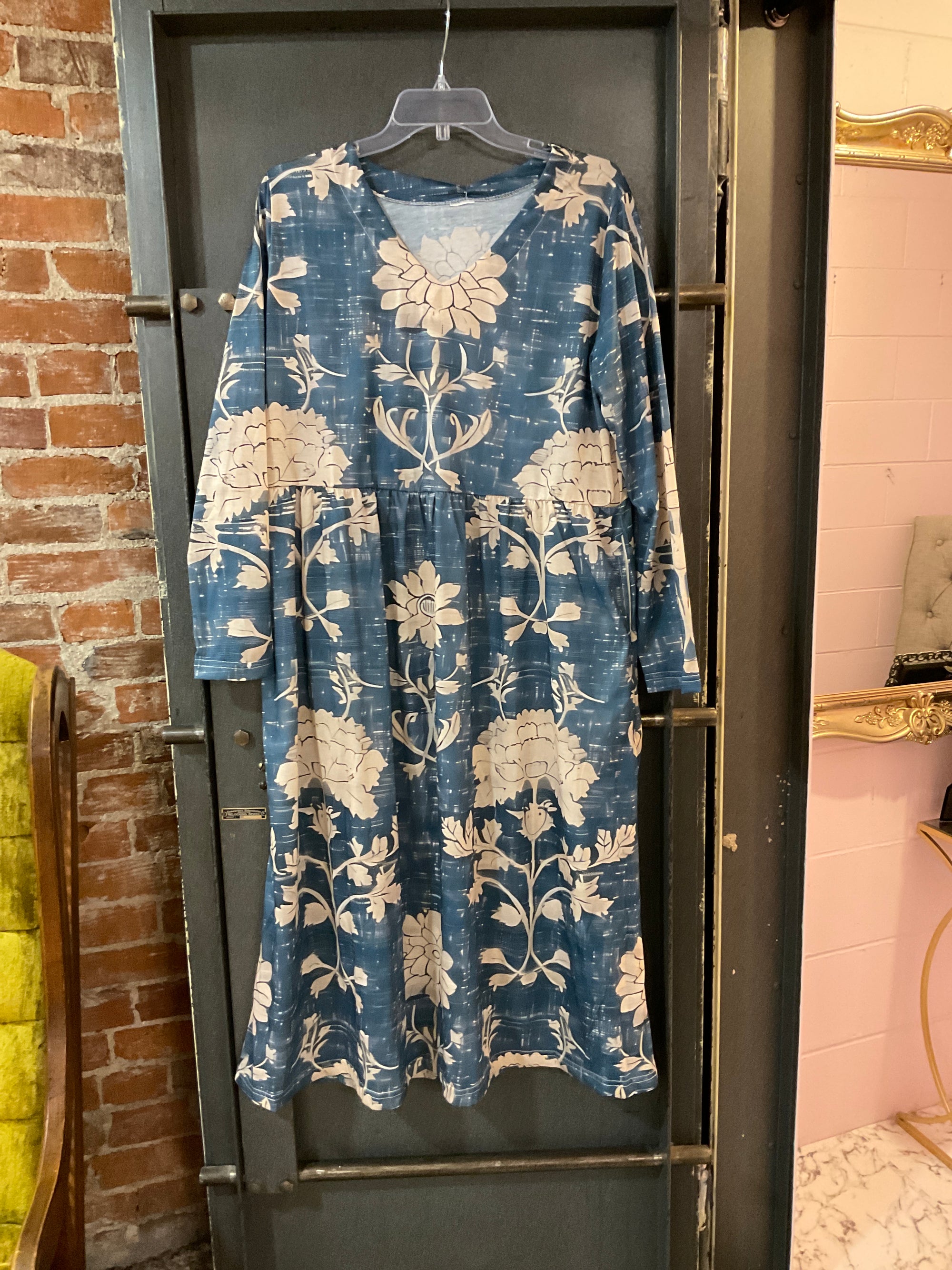 FLORAL PATTERN UNK DRESS 2XL