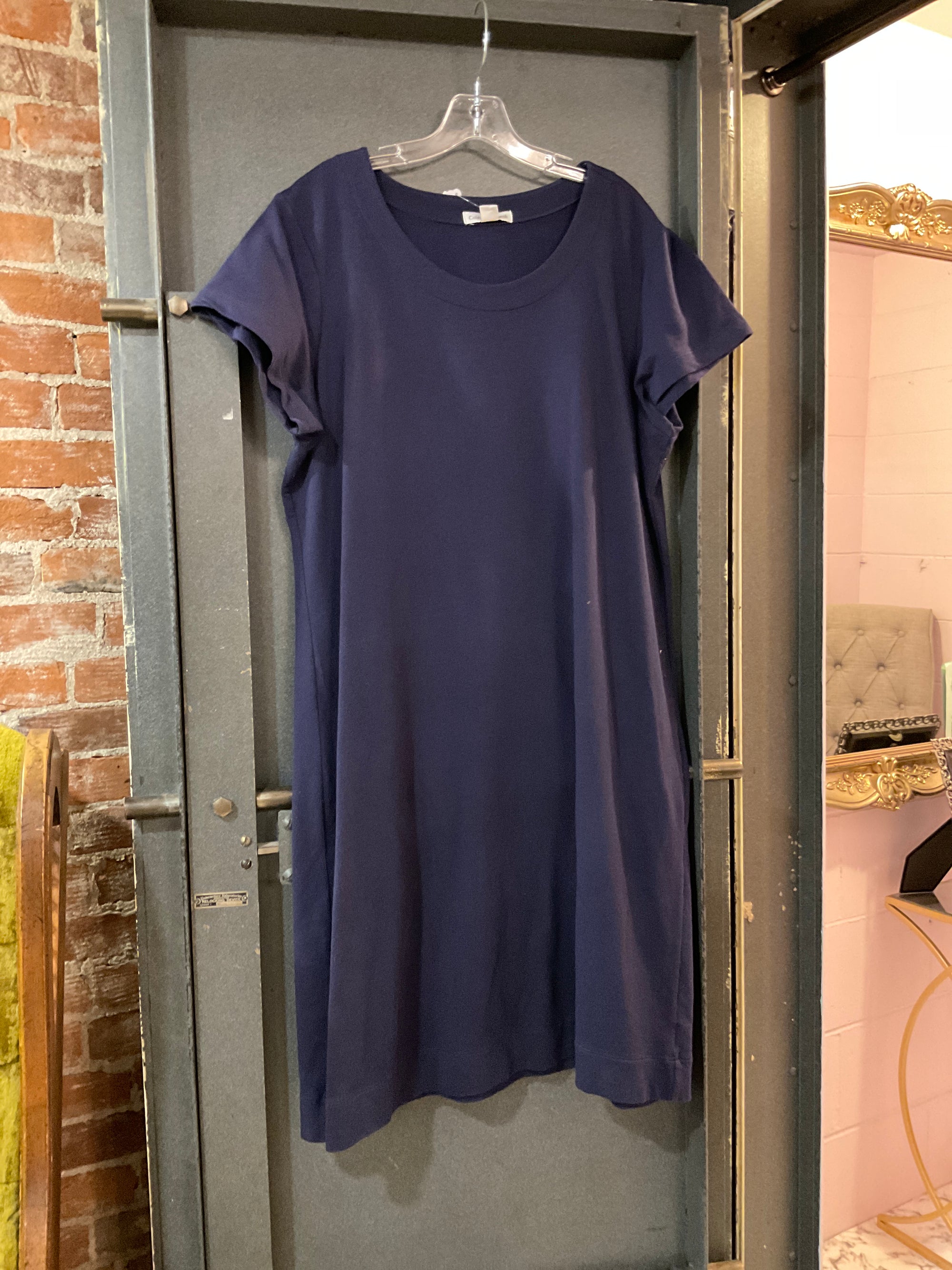 NAVY COLDWATER CREEK DRESS XL