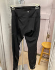 {{ClientCode}} BLACK LULULEMON WORKOUT LEGGINGS, M