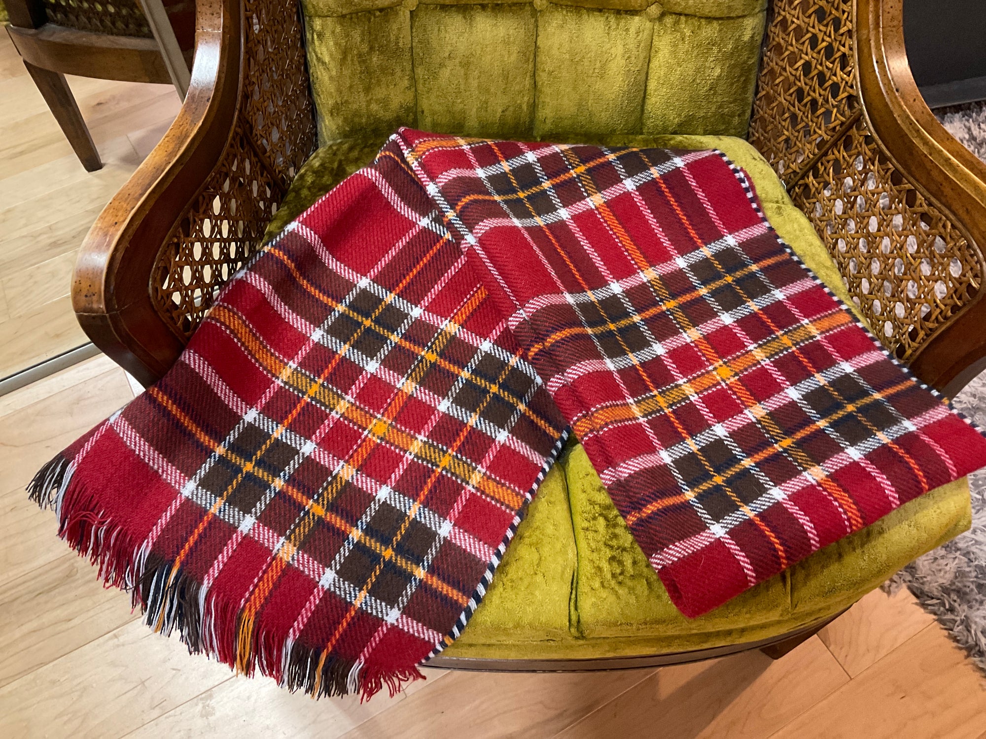 PATTERNED RED/BLUE/YELLOW ARTIZAN SCARF