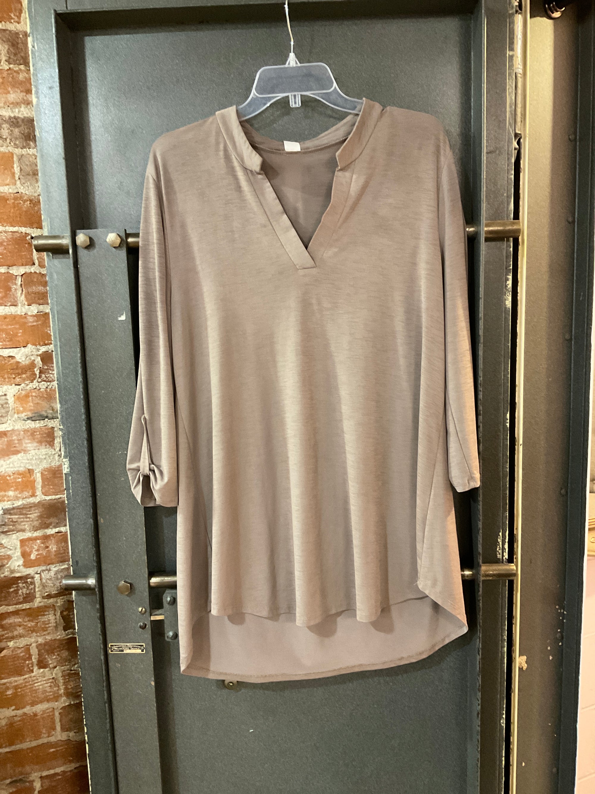BROWN HONEYME LONG SLEEVE SHIRT L