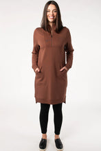 Load image into Gallery viewer, Terrera Sabelle half zip fleece dress
