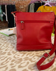 {{ClientCode}} RED GIANI BERNINI CROSSBODY PURSE