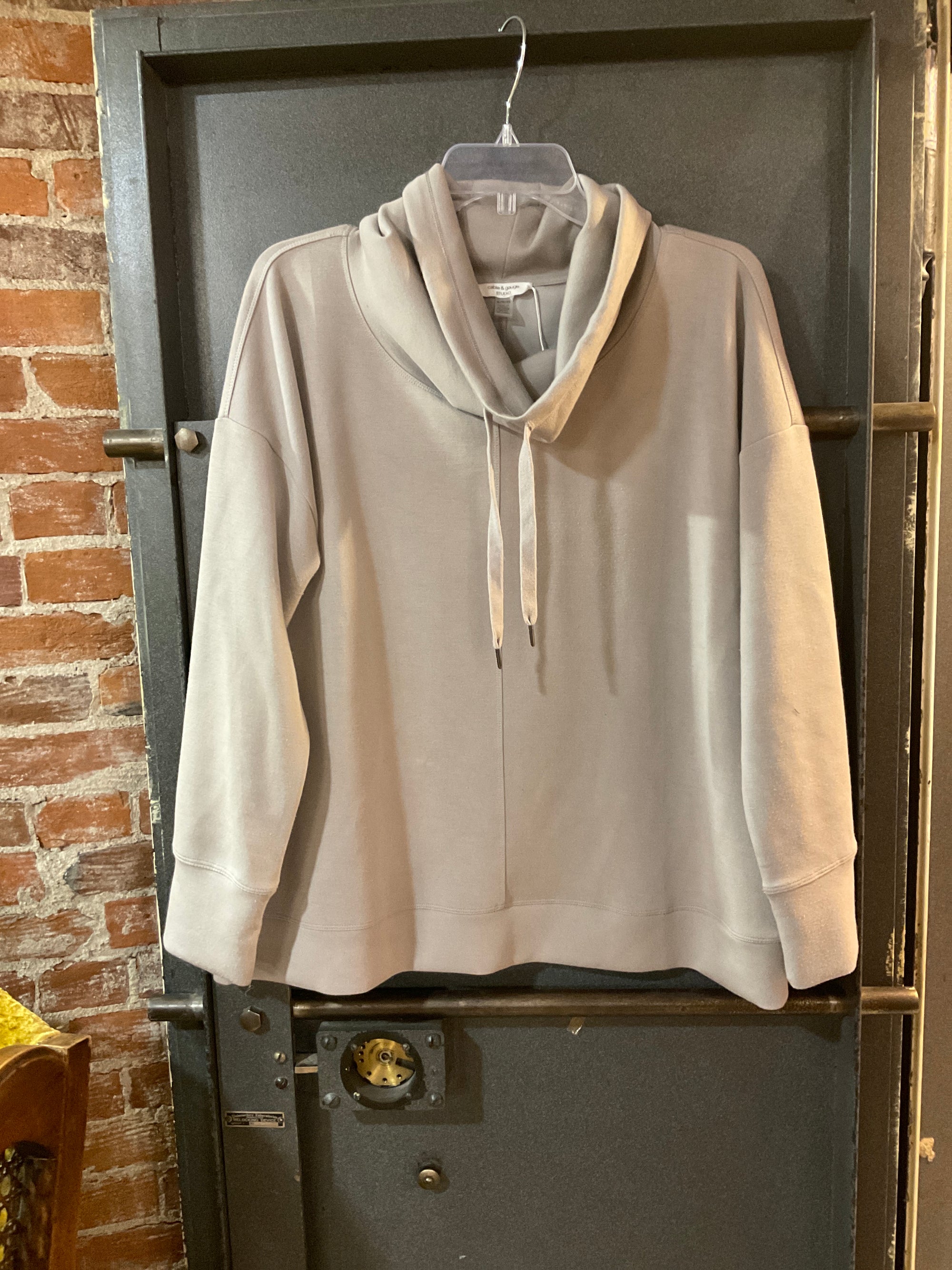 GREY CABLE &amp; GAUGE LONG SLEEVE SHIRT XL