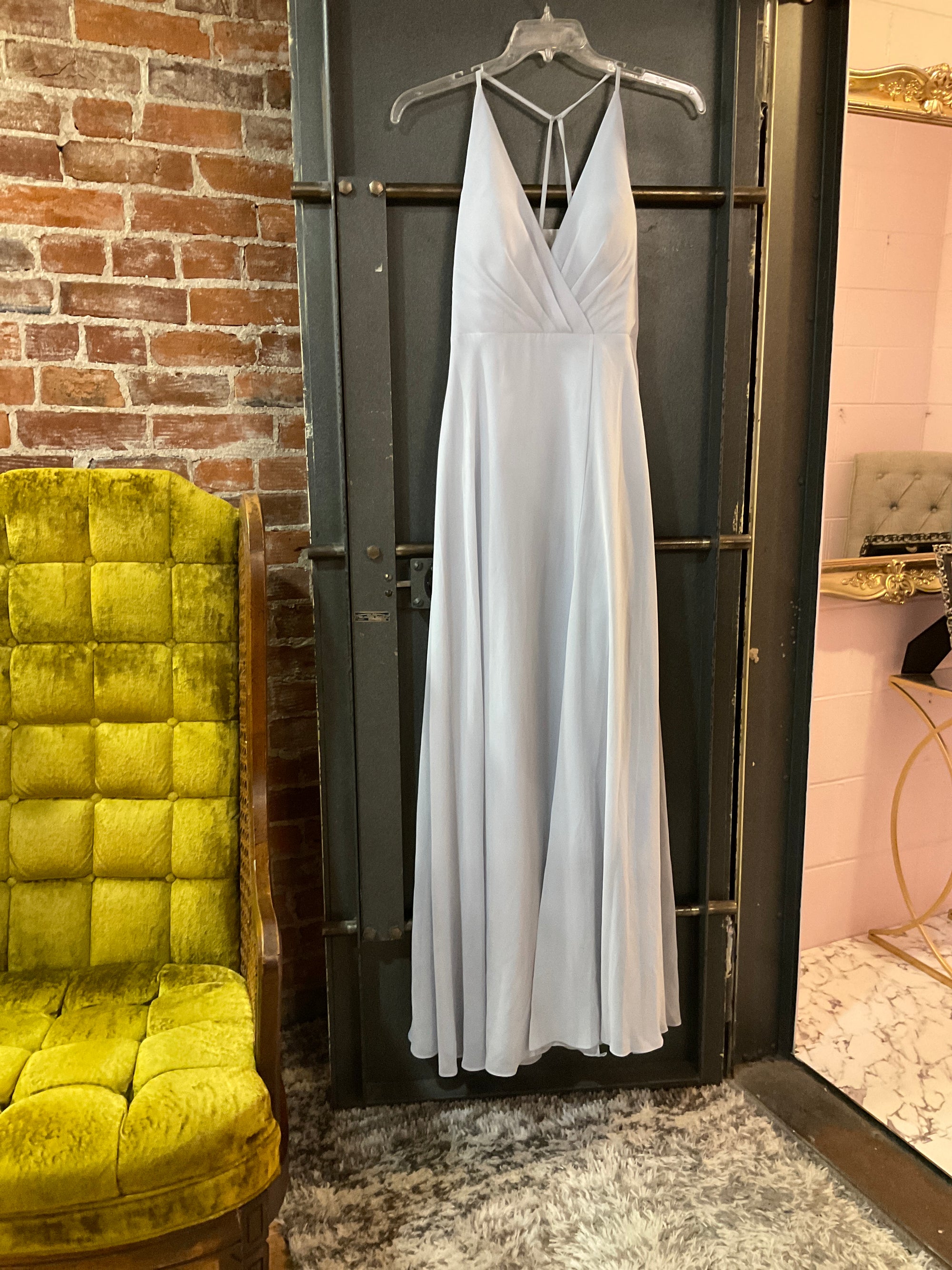 LIGHT BLUE JENNY YOO DRESS 4 – Traces Boutique