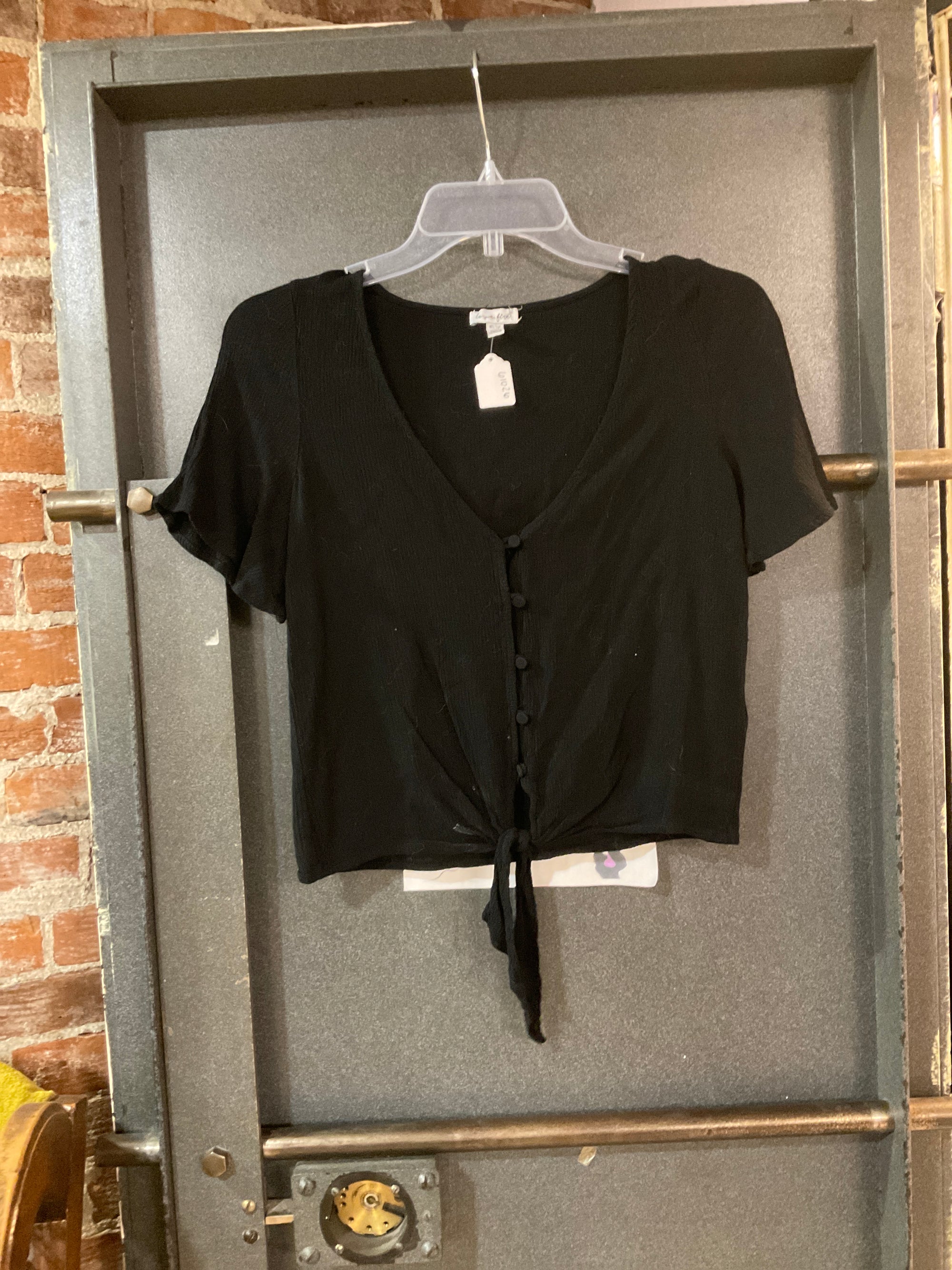 BLACK LOVE FIRE SHORT SLEEVE SHIRT XS