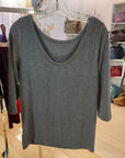 {{ClientCode}} GREY GAP LONG SLEEVE SHIRT, L