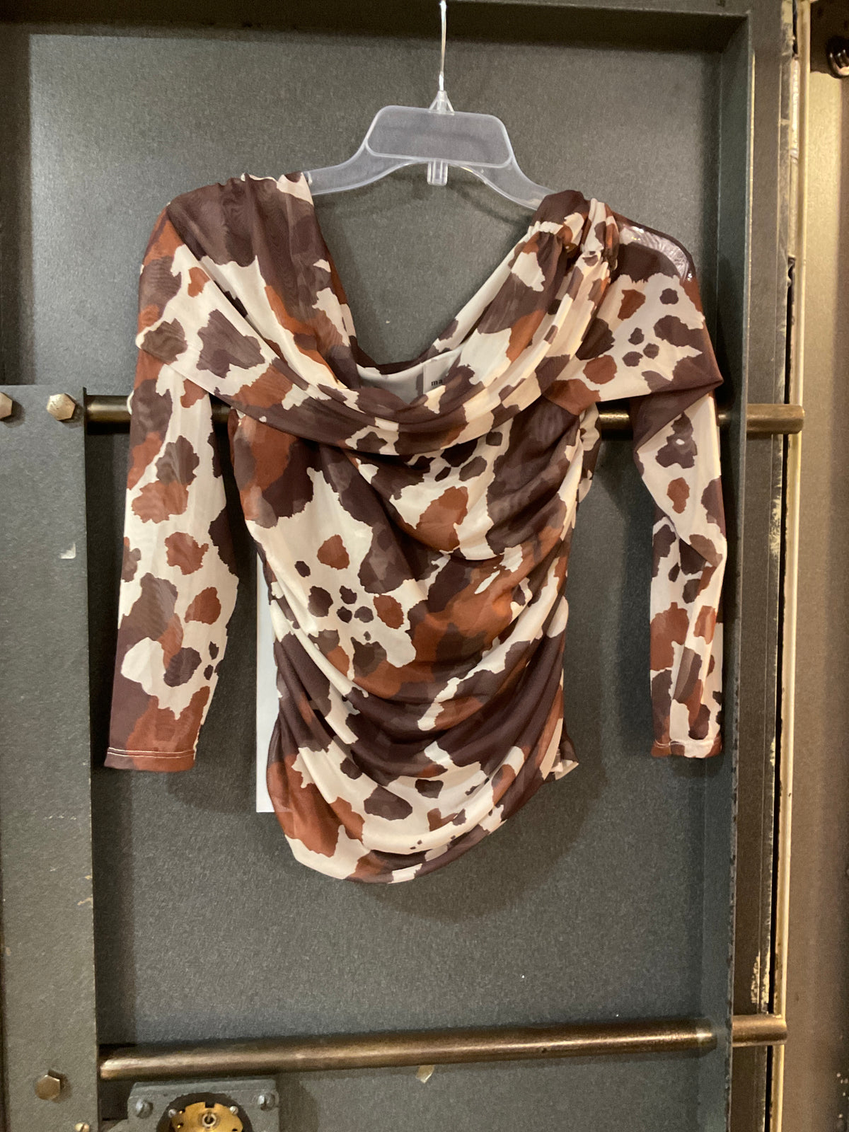 NEUTRAL PATTERN MAEVE LONG SLEEVE SHIRT M