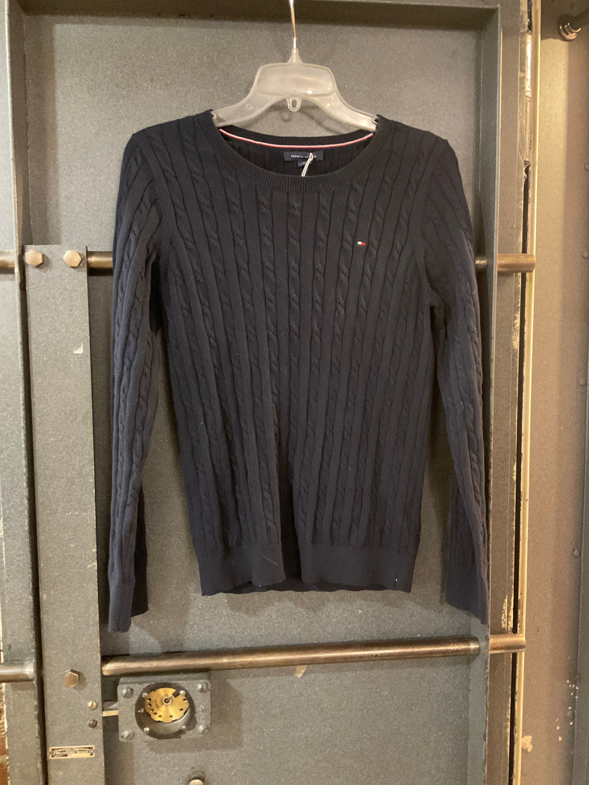 NAVY TOMMY HILFIGER RIBBED SWEATER M
