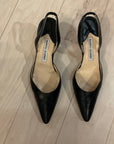 BLACK MANOLO BLAHNIK HEEL 9.5