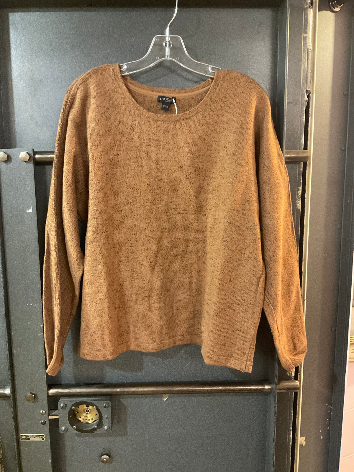 BROWN J JILL SWEATER L